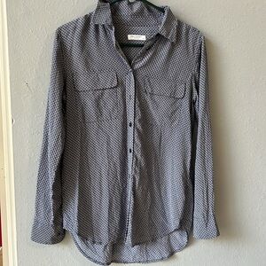 Equipment Femme Monochrome Patterned Blouse